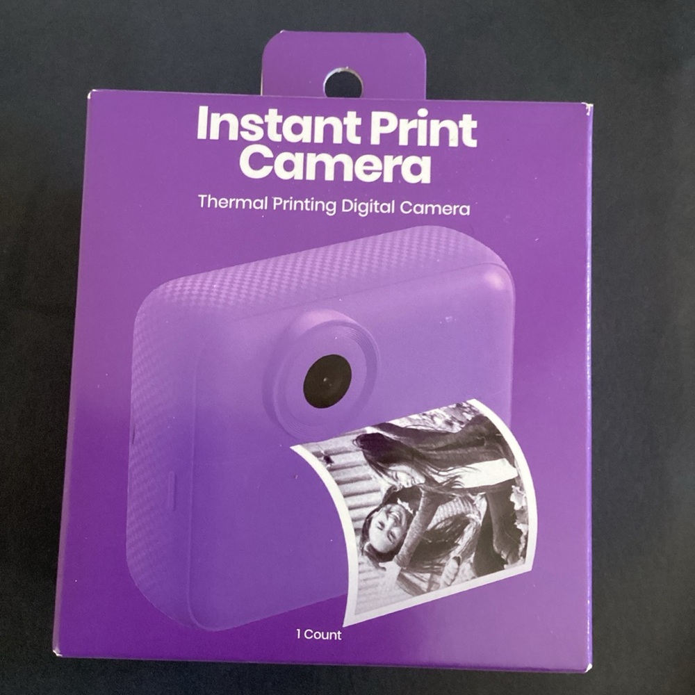 Vibrant Purple Instant Print Camera